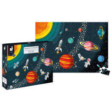 Janod 100 Piece Educational Solar System Floor Puzzle Ages 5 J02678