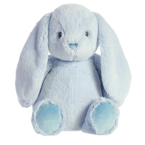 Aurora Playful Dewey Sky Bunny Baby Stuffed Animal Soft Cuddly Toy Imaginative Play Blue 125 Inches