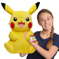 Pokemon Pikachu Giant Plush 24Inch Adorable Ultrasoft Life Size Plush Toy Perfect For Playing Displaying Gotta Catch