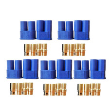 Fly Rc 5 Pairs Ec8 Banana Plug Connectors Female Male 80Mm Gold Bullet Connector For Rc Esc Lipo Battery Device Electric Motor