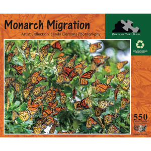 Puzzles That Rock Monarch Migration 550 Piece Butterfly Puzzle