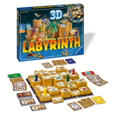 Ravensburger 3D Labyrinth Family Board Game Easy To Learn Puzzle Game Engaging Brain Teaser For Kids Adults Unique Repla