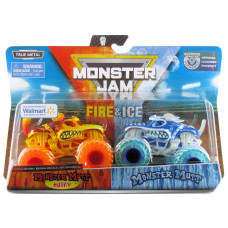 Monster Jam 2020 Fire And Ice 2Pack 164 Husky And Monster Mutt