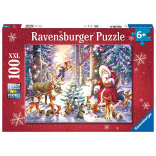 Ravensburger Christmas In The Forest 100 Piece Xxl Jigsaw Puzzle For Kids Every Piece Is Unique Pieces Fit Together Perfectly