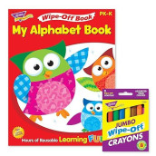 Trend Enterprises Alphabet Reusable Book & Crayons