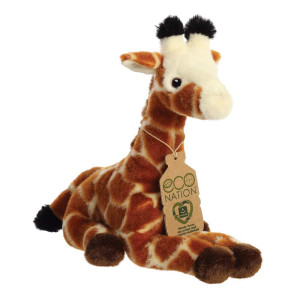 Aurora 35004 Eco Nation Giraffe 85In Soft Toy Brown White