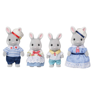 Calico Critters Sea Breeze Rabbit Family Dolls 35Th Anniversary Limited Edition White