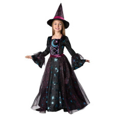 Seasons Girls Light Up Deluxe Moonlight Witch Costume M810