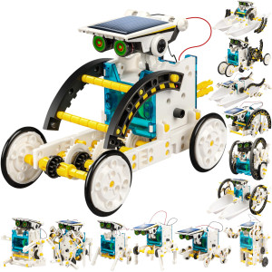 Stem 13In1 Solar Power Robots Creation Toy Educational Experiment Diy Robotics Kit Science Toy Solar Powered Building Roboti