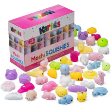 Mini Animal Kawaii Squishy Pack 40 Pieces Random Mochi Squishies Party Favor Toys For Kids Cute And Soft Squeezable Stress R