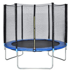 Fdw 10Ft Trampoline With Enclosure Net Ladder Outdoor Fitness Trampoline Pvc Spring Cover Padding For Children And Adults