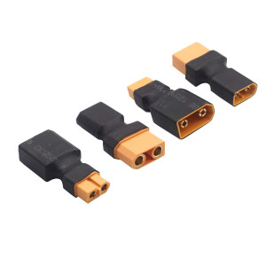 2Pairs Sharegoo Rc Xt90 To Xt60 Plug Male Female Adapter Connector Compatible With Rc Fpv Drone Car Lipo Nimh Battery Charger