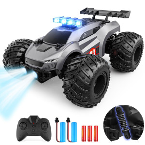 Epochair Remote Control Car 20Kmh 24Ghz High Speed Rc Cars Offroad With Rbc Headlights Headlamps Toy Car Gift For 3 4 5 6