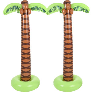 The Dreidel Company Inflatable Palm Tree Luau Decorations Large 55 Ft Tiki Pool Parties Beach Party Birthday Event Outdoor