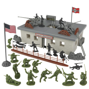 Bmc Ww2 Secret Stronghold 36Pc Plastic Army Men German Bunker Playset