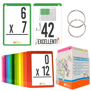 Whizbuilders Multiplication Flash Cards For 3Rd Grade Toddlers 169 Math Manipulatives Flashcards Multiplication Times Table M