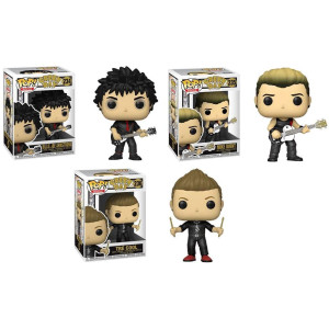 Funko Rocks Pop Green Day Collectors Set Billie Joe Armstrong Mike Dirnt Tre Cool