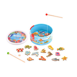 Ab Gee Abgee 921 Tl095 Jeu De Peche En Bois Poissons Ea Wooden Fishing Game Multicolored