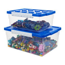 Bins Things Toy Organizers And Storage Set Of 2 Large Small Stackable Storage Bins Clear Toy Storage Bin Lego Organizers