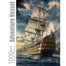 Puzzles For Adults 1000 Pieces And Up Sailboat Jigsaw Puzzles Ocean Sea Sailing Ship Challenging Funny Puzzles For Friends Fami