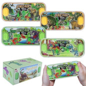 SevenQ Handheld Water Games, 4 Packs Dinosaur Theme Water Toss Ring Game Aqua Toy Water Ring Game for Kids