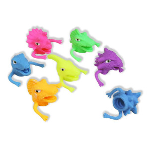 Colorful Dino Finger Puppets Pack Of 24