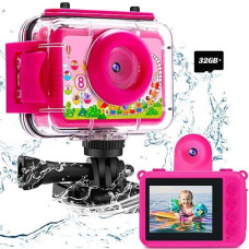 Aileho Kids Camera Video Camcorder - Digital Camera For Kids, 12M 1080P Toddler Camera Toys For Boys Girls, Birthday Idea For Kids With 32G Tf Card