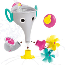 Yookidoo Baby Toddler Bath Toy Ages 18M Includes Sprinklers Spinning Interchangeable Trunk Accessories To Make Bath Time Fu