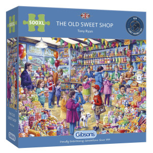 The Old Sweet Shop 500 Extra Large Piece Jigsaw Puzzle For Adults Sustainable Puzzle For Adults Great Gift For Adults Gibso