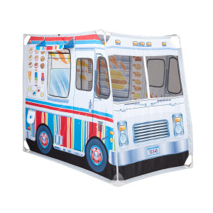 Melissa Doug Food Truck Play Tent Role Play Toy Ice Cream Truck Tent For Kids Ages 3