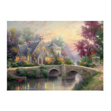 Ilink 1000 Piece Jigsaw Puzzle Spring Fairyland Bridge 70 X 50 Cm Floor Puzzle Puzzles 1000 Pieces Cardboard Puzzles Relax