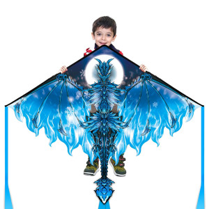 Dragon Kite For Kids Adults Easy To Fly Best Delta Beach Kite 300Ft Kite Stringice