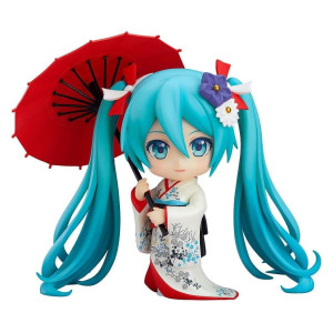 Good Smile Character Vocal Series 01 Hatsune Miku Korin Kimono Version Nendoroid Action Figure Multicolor