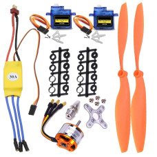 Abcgoodefg A2212 1400Kv Rc Brushless Motor 30A Esc Motor Sg90 Micro Servo 8060 Propeller Set For Rc Plane Quadcopter Fixed Wing