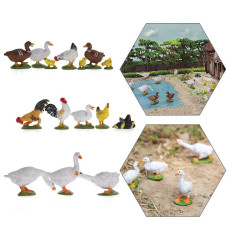 30Pcs O Gauge Farm Animal 143 Scale Painted Chicken Duck Goose Pvc Model Train Layout An430430Amus