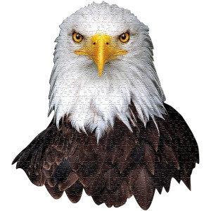 Madd Capp Eagle 300 Piece Jigsaw Puzzle For Ages 10 And Up 6013 Uniqueshaped Border Challenging Random Cut Deluxe Fivesi