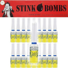 The Dreidel Company Hilarious Stink Vials Prank Kit - 3-Pack Of Nasty Odor Glass Bottles For Epic Jokes (6-Pack (18 Vials))