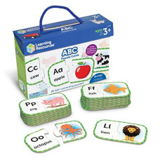 Learning Resources Abc Puzzle Cards Kindergarten Readiness Self Correcting Puzzles Alphabet Learning Games Puzzles For Toddl