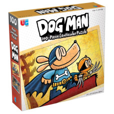 University Games Dog Man Adventures Lenticular 100 Piece Puzzle