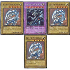 Miskd Yugioh Blue Eyes Ultimate Dragon 3 Blue Eyes White Dragons All Rare 20 Yugioh Card Lot