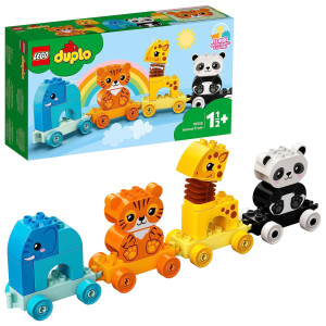 Lego 10955 Duplo My First Animal Train With Elephant Tiger Panda And Giraffe For Toddlers 15 Years Old