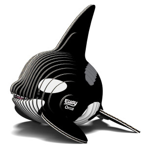 Eugy Orca Killer Whale 3D Puzzle 25 Piece Ecofriendly Educational Toy Puzzles For Boys Girls Kids Ages 6