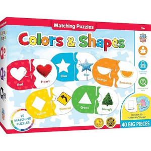 Masterpieces Kids Games - Educational Colors & Shapes Matching Game - Game For Kids And Family - Laugh And Learn