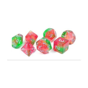 Rpg Dice Set (7) - Lotus Glowworms