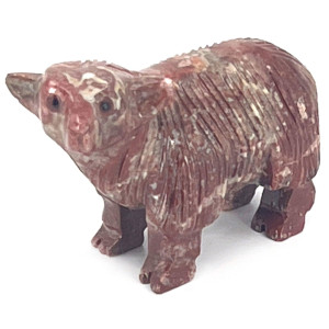 Nelson Creations Llc Sheep Natural Soapstone Handcarved Animal Totem Stone Carving Figurine 225 Inches