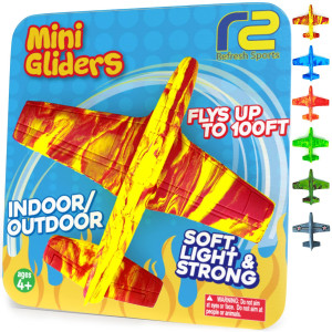 Airplane Toy Foam Glider Plane For Kids Best Outdoor Toys For Boys Girls All Ages Easter Basket Stocking Stuffers Birthday G