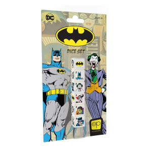 Usaopoly Batman Dice Set Collectible D6 Dice Featuring Dc Comic Characters Batman Joker Twoface Harley Quinn The Pengui