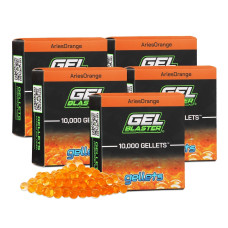 Gel Blaster Gellets Refill Ammo 50000 Orange Gellets Allnatural Eco Friendly Nontoxic Nonstaining Nonirritating Wate