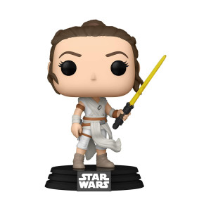 Funko Pop Star Wars The Rise Of Skywalker Ep 9 Rey With Yellow Saber Vinyl Bobblehead Multicolor Standard 51482