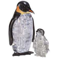 Hcm Kinzel 59187 3D Crystal Puzzle Penguin Pair Multicoloured